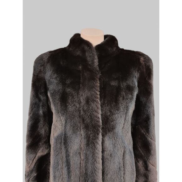 Vintage Dark Brown Mink Jacket -Medium/Large - Picture 6 of 8